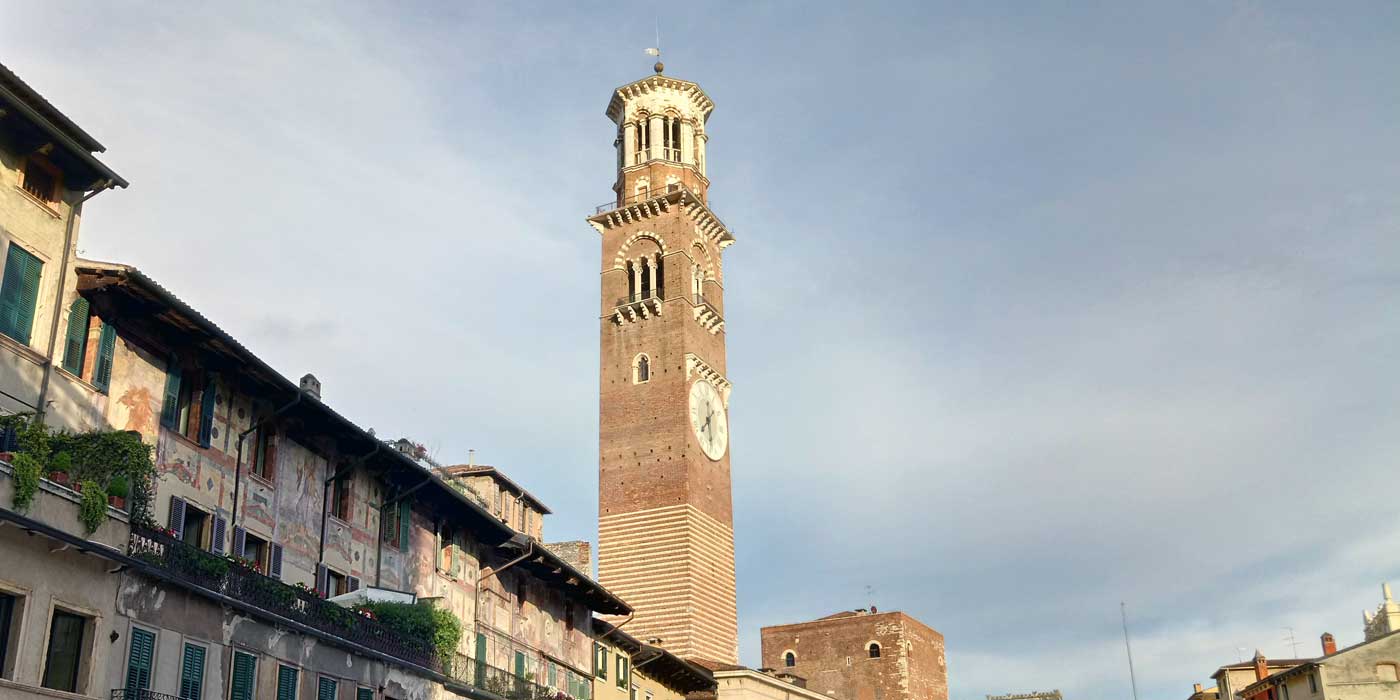 Der Lamberti - Turm von Verona.