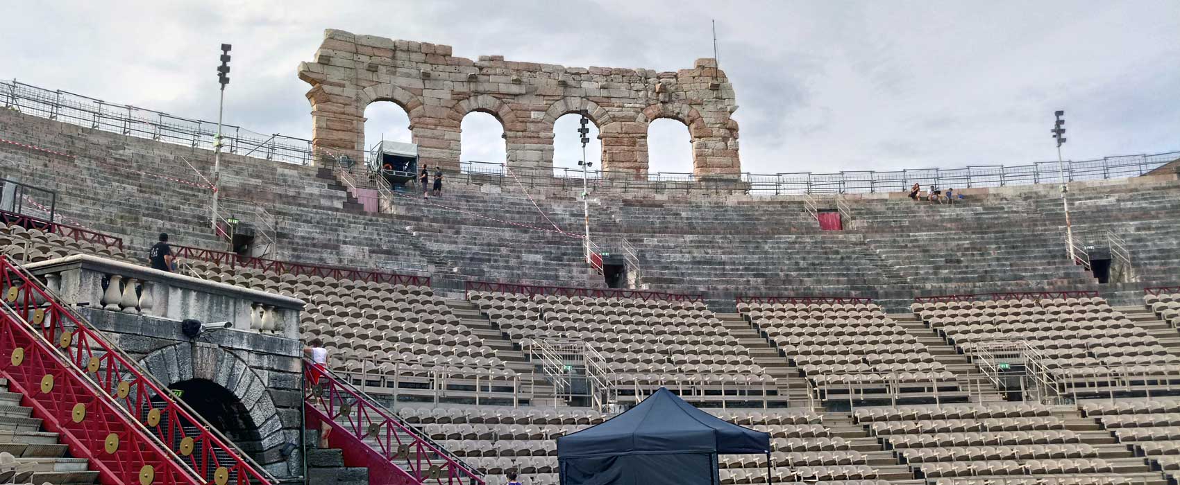 Das Innere der Arena von Verona.